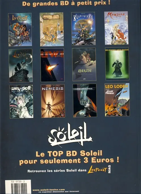 Verso de l'album Marlysa Tome 1 Le masque