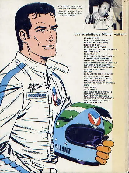Verso de l'album Michel Vaillant Tome 3 Le circuit de la peur