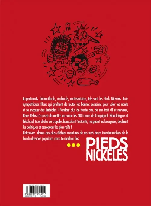 Verso de l'album Le meilleur des Pieds Nickelés Tome 1 Menteurs, voleurs, bagarreurs... de vrais professionnels !