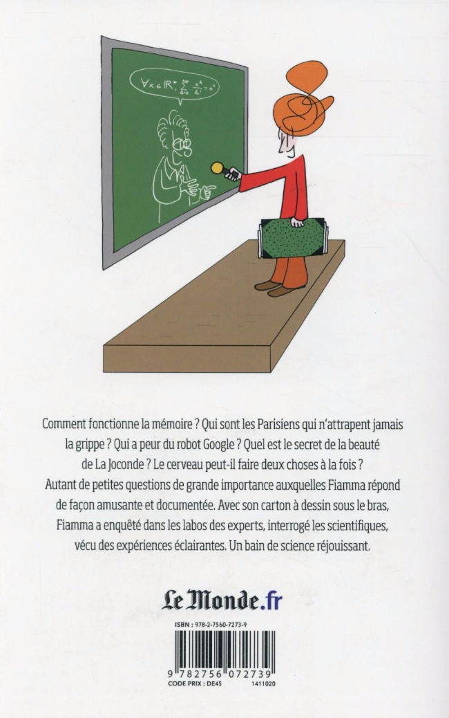 Verso de l'album Le Bain de science de Fiamma 1 Le cerveau peut-il faire deux choses à la fois ? Et autres petites questions de grande importance