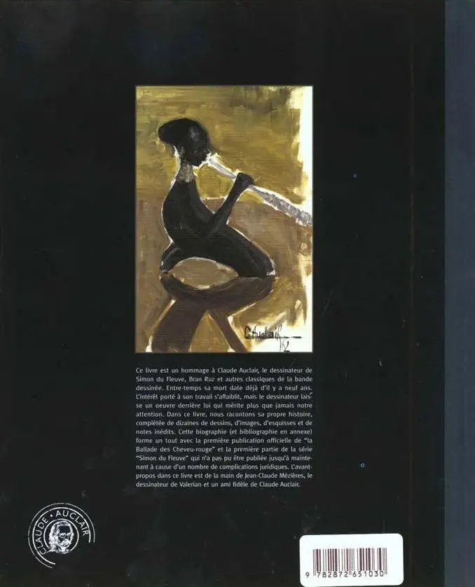 Verso de l'album La dame noire