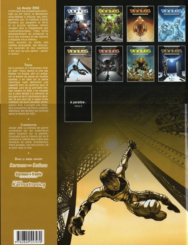 Verso de l'album Travis Tome 5 Cybernation