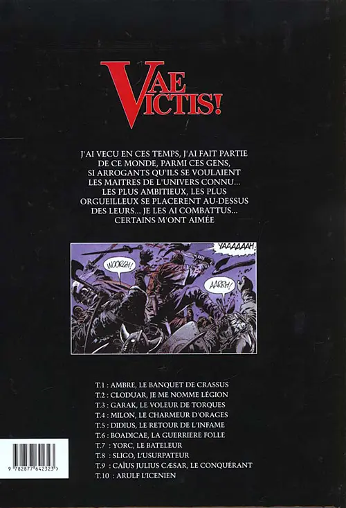 Verso de l'album Vae Victis ! Tome 5 Didius, le retour de l'infâme