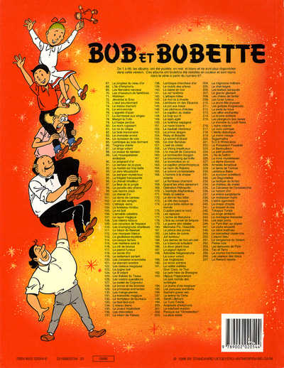 Verso de l'album Bob et Bobette Tome 257 Le renard rebelle