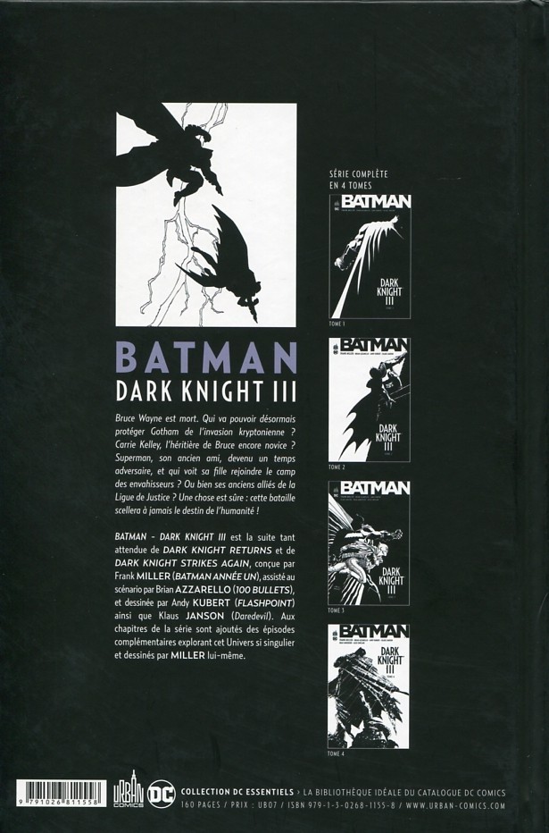 Verso de l'album Batman - Dark Knight III Tome 4