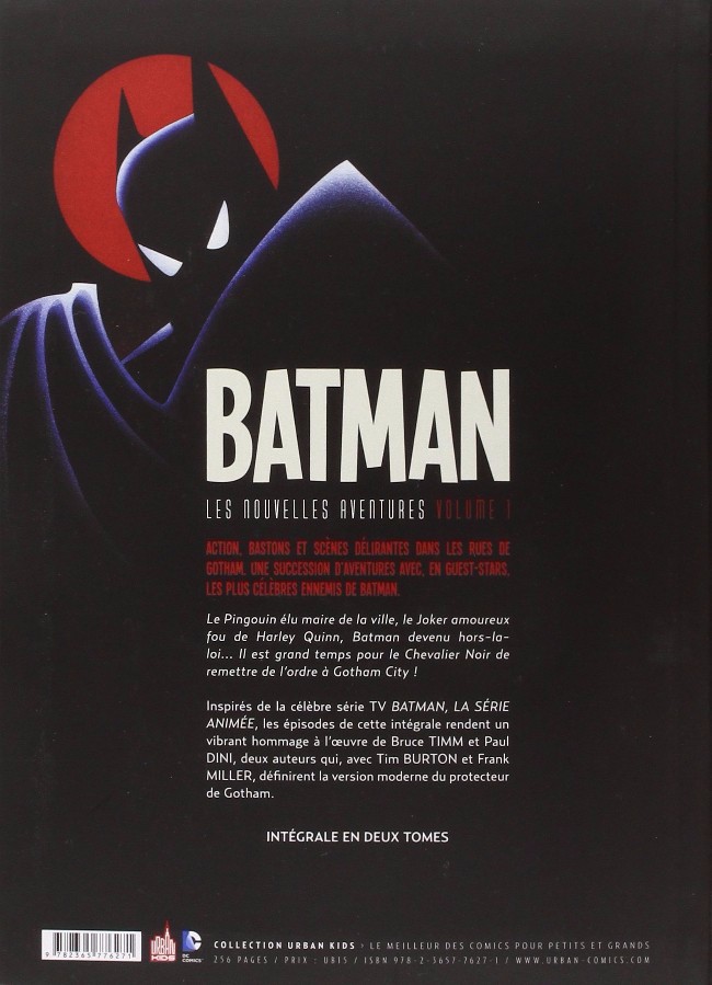 Verso de l'album Batman : Les Nouvelles Aventures Volume 1