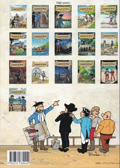 Verso de l'album Gaspard de Besse Tome 17 La stèle des Trémïé