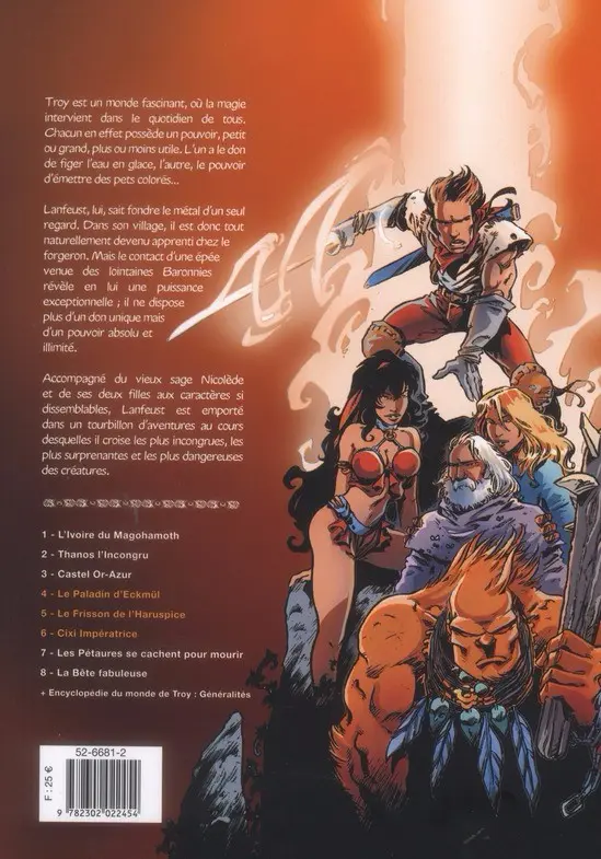 Verso de l'album Lanfeust de Troy Intégrale Tomes 4 à 6