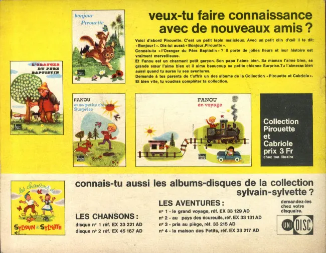 Verso de l'album Sylvain et Sylvette Tome 68 Qu'est-il arrivé à compère l'ours ?
