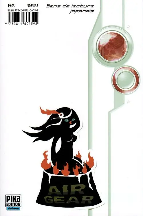 Verso de l'album Air gear 27