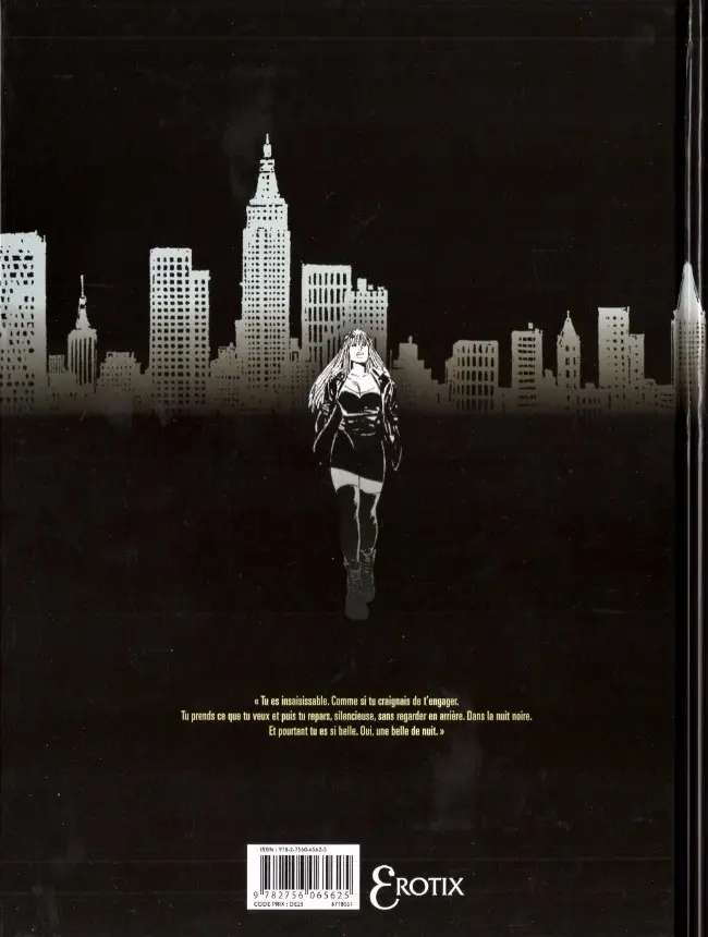 Verso de l'album Belle de nuit