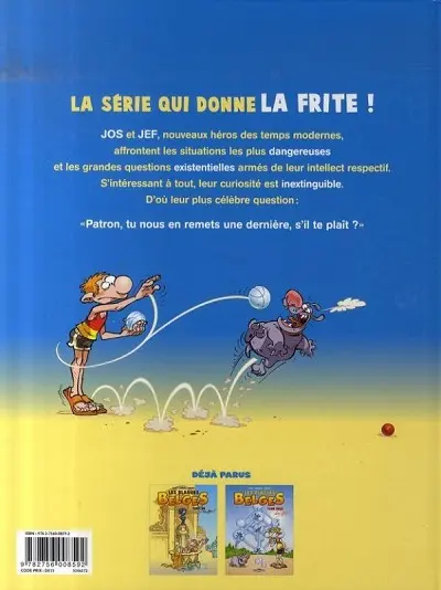 Verso de l'album Les Blagues belges Tome 2 Tome deux fois !!