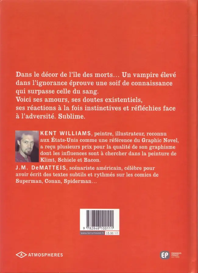 Verso de l'album Blood Tome 1 Uroborous