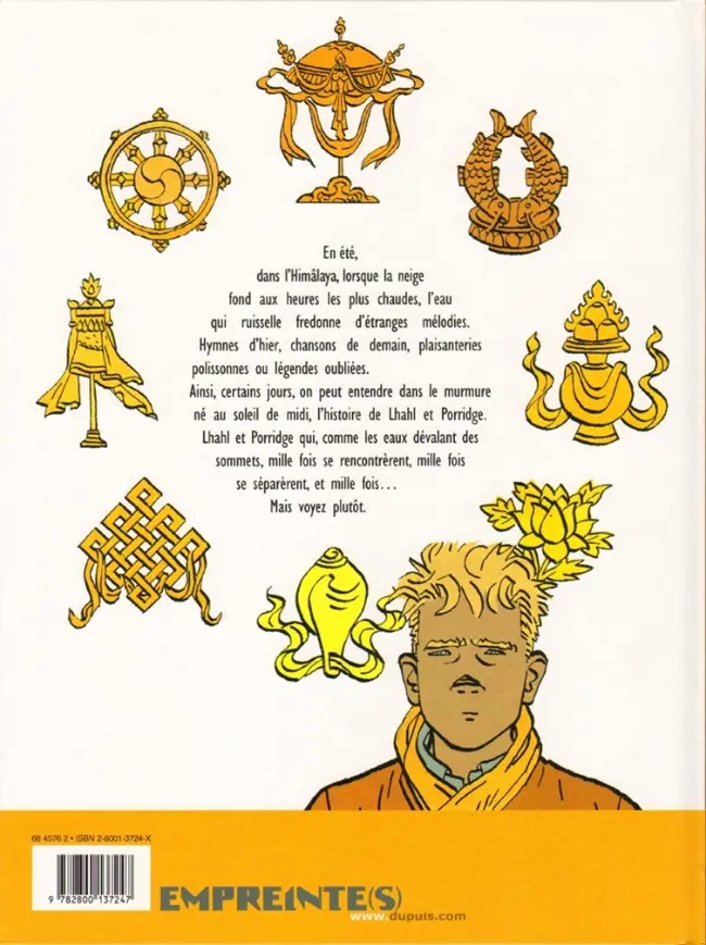 Verso de l'album Le Bouddha d'Azur Tome 1/2