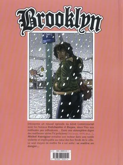 Verso de l'album Brooklyn 62ND Tome 2 Gangsta Rhapsody