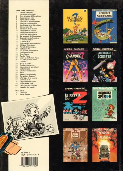 Verso de l'album Spirou et Fantasio Tome 41 La vallée des bannis