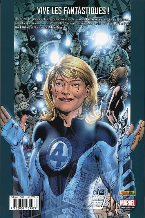 Verso de l'album Ultimate Fantastic Four Les fantastiques
