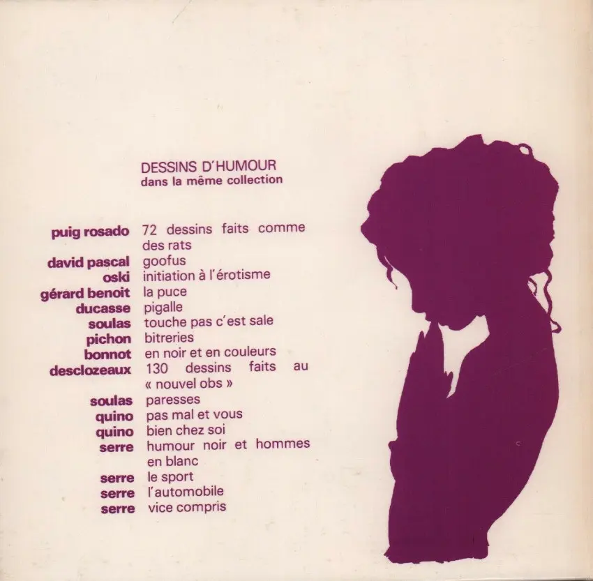 Verso de l'album Confesse