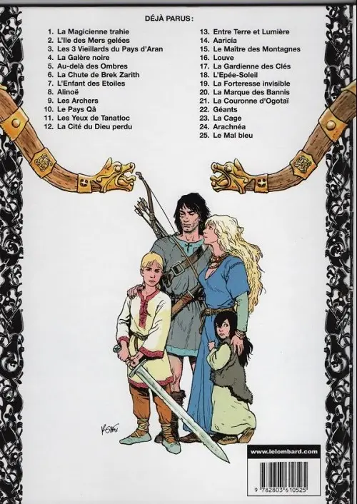 Verso de l'album Thorgal Tome 19 La Forteresse invisible