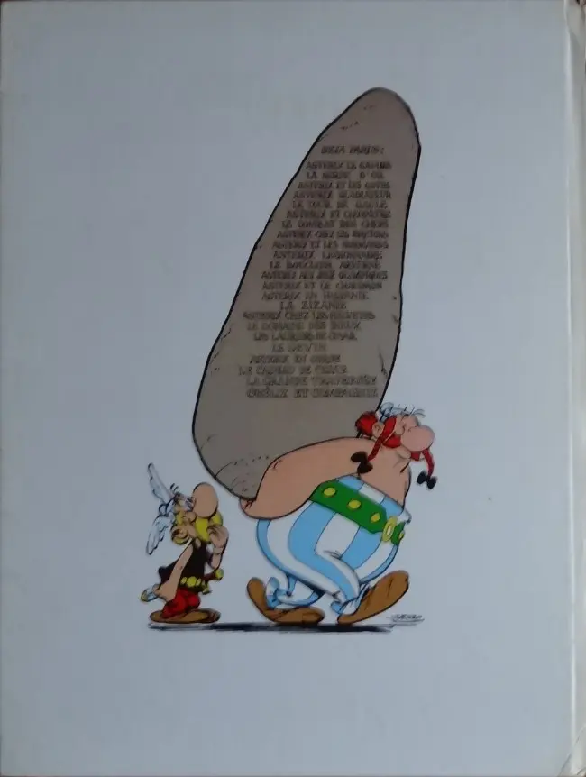 Verso de l'album Astérix Tome 11 Le Bouclier arverne