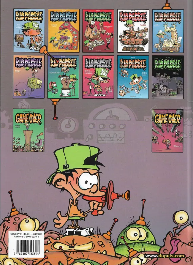 Verso de l'album Kid Paddle Tome 2 Carnage total
