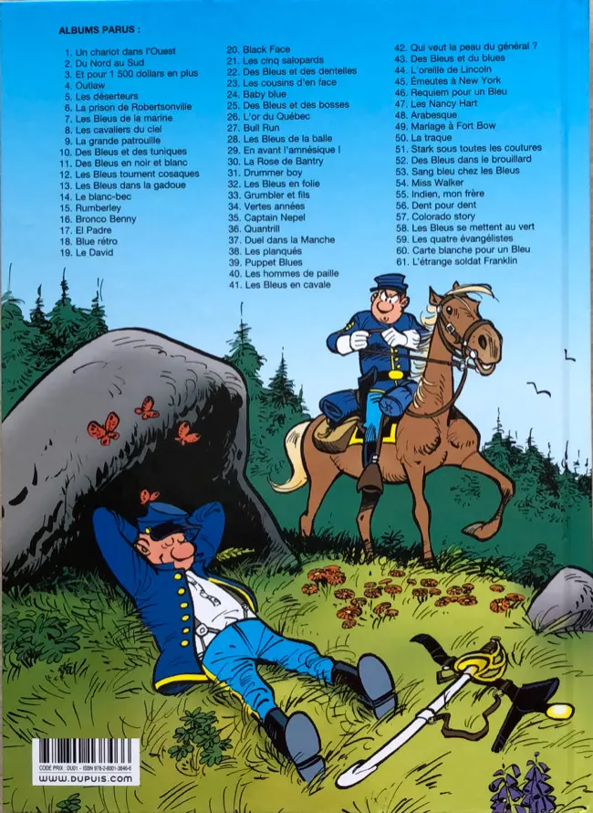 Verso de l'album Les Tuniques Bleues Tome 50 La traque