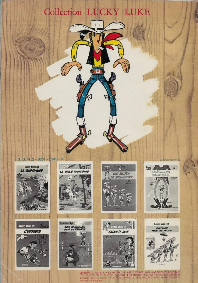 Verso de l'album Lucky Luke Tome 2 Rodéo