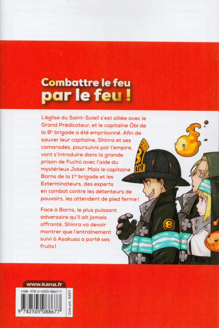 Verso de l'album Fire Force Tome 21