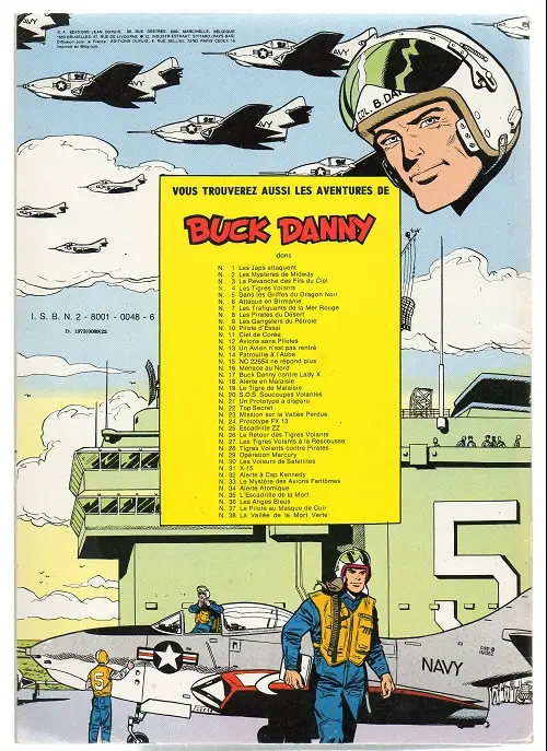 Verso de l'album Buck Danny Tome 11 Ciel de Corée