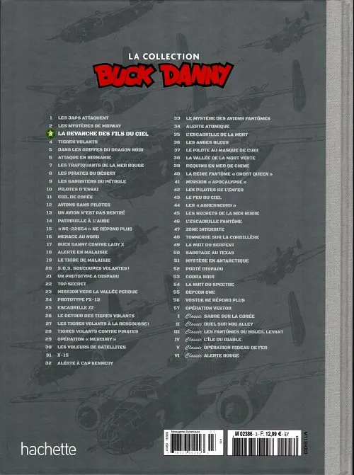 Verso de l'album Buck Danny La collection Tome 3 La revanche des fils du ciel