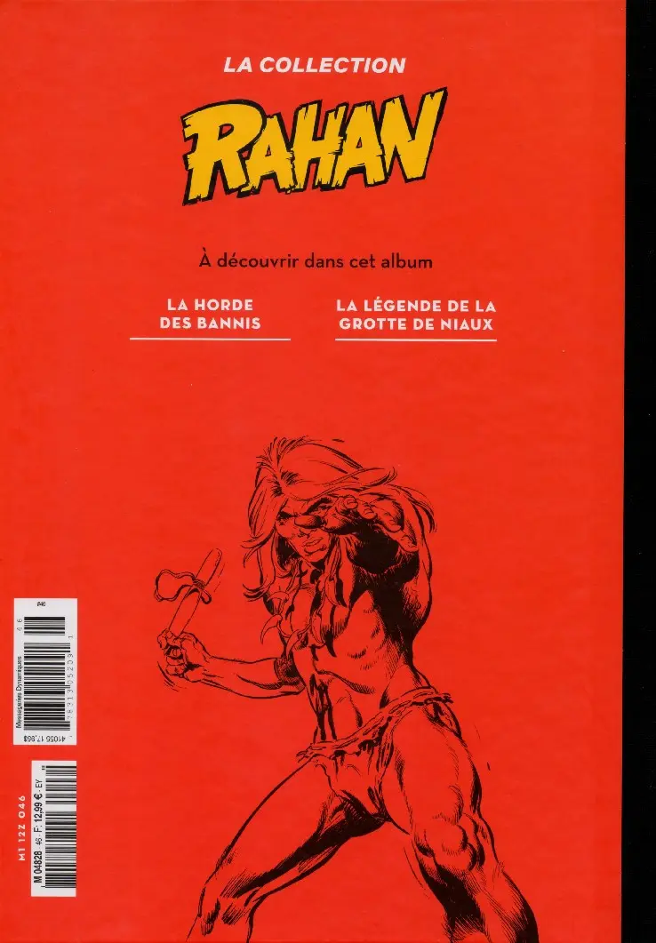 Verso de l'album Rahan La Collection (Hachette) Tome 46