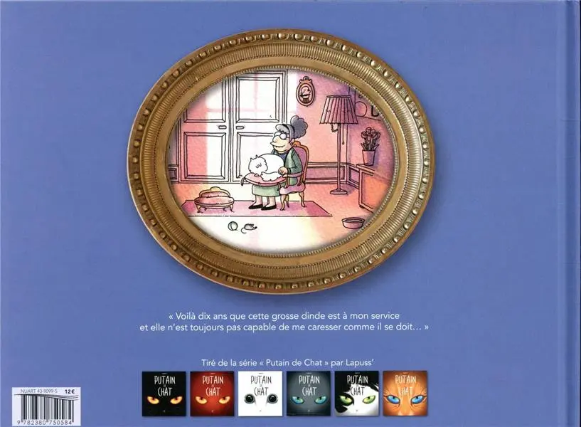 Verso de l'album Un putain de conte de Putain de chat Tome 1