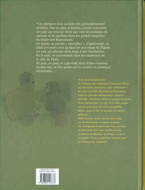 Verso de l'album Le Château des ruisseaux