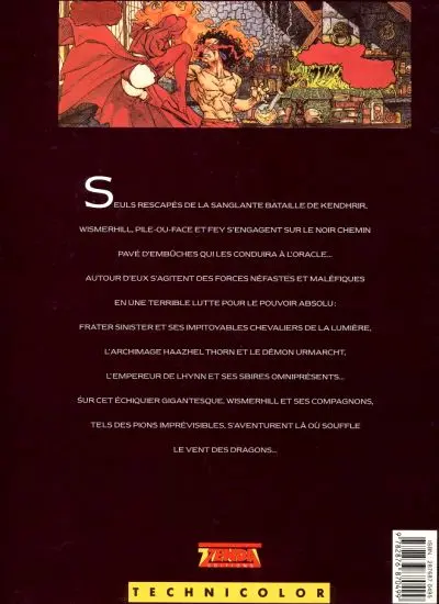 Verso de l'album Chroniques de la Lune Noire Tome 2 Le vent des Dragons