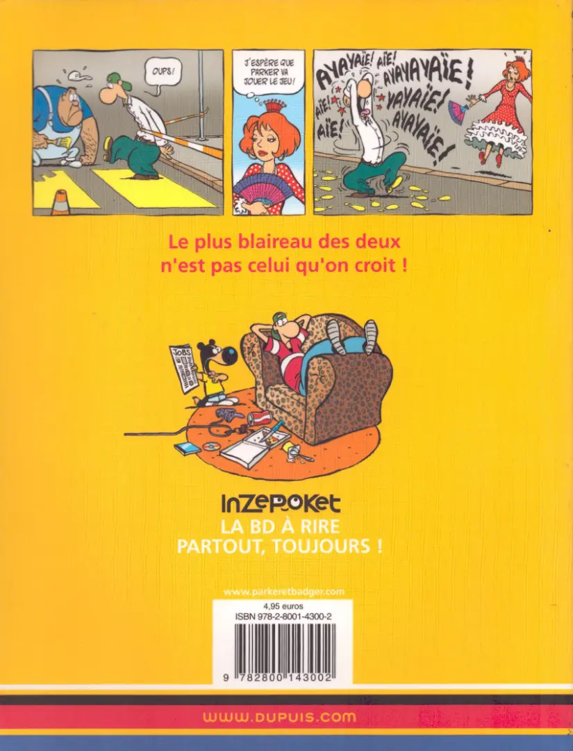 Verso de l'album Parker & Badger Tome 4 Restons zen !