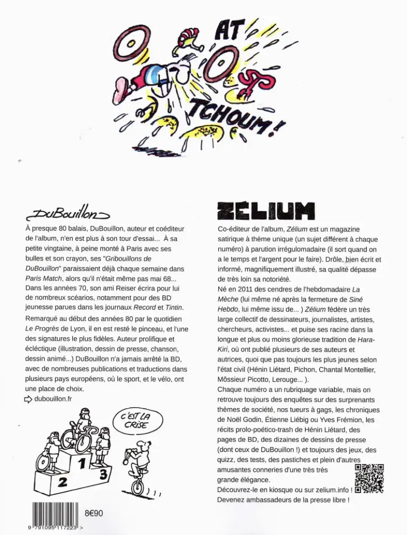 Verso de l'album Le Tour de Dubouillon Le Tour déjanté de DuBouillon