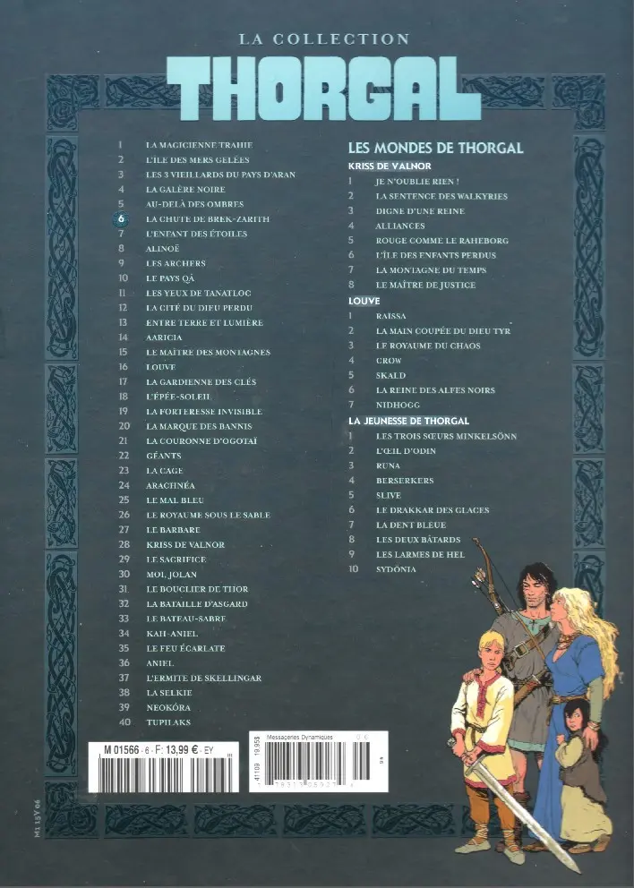 Verso de l'album Thorgal - La collection Tome 6 La chute de Brek Zarith