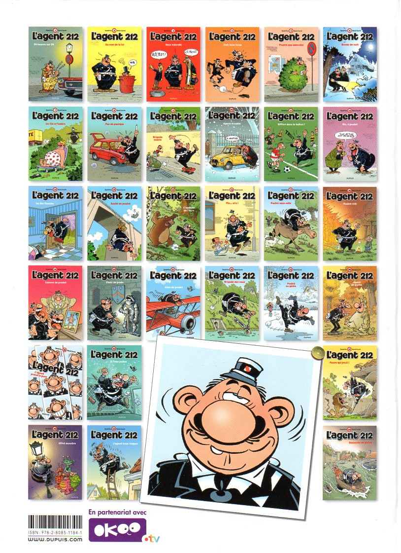 Verso de l'album L'Agent 212 Tome 14 Sauté de poulet