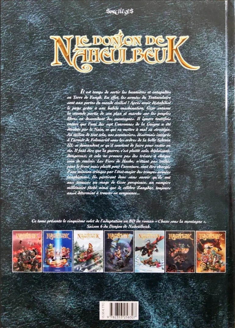 Verso de l'album Le Donjon de Naheulbeuk Tome 23 Tome 23