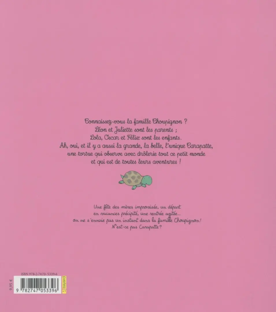 Verso de l'album La Famille Choupignon Tome 2 Vive Maman !