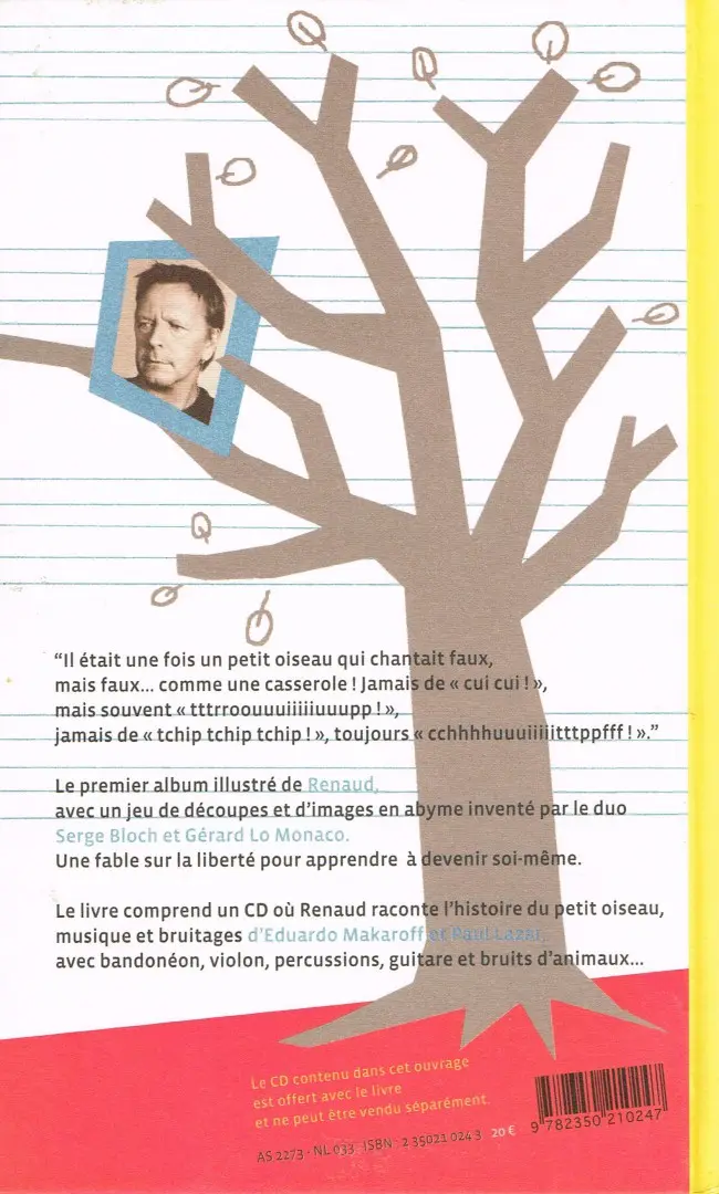 Verso de l'album Le Petit oiseau qui chantait faux