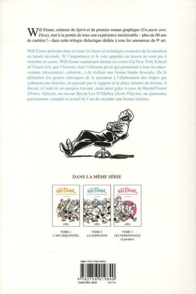Verso de l'album Les Clés de la bande dessinée Tome 2 La Narration