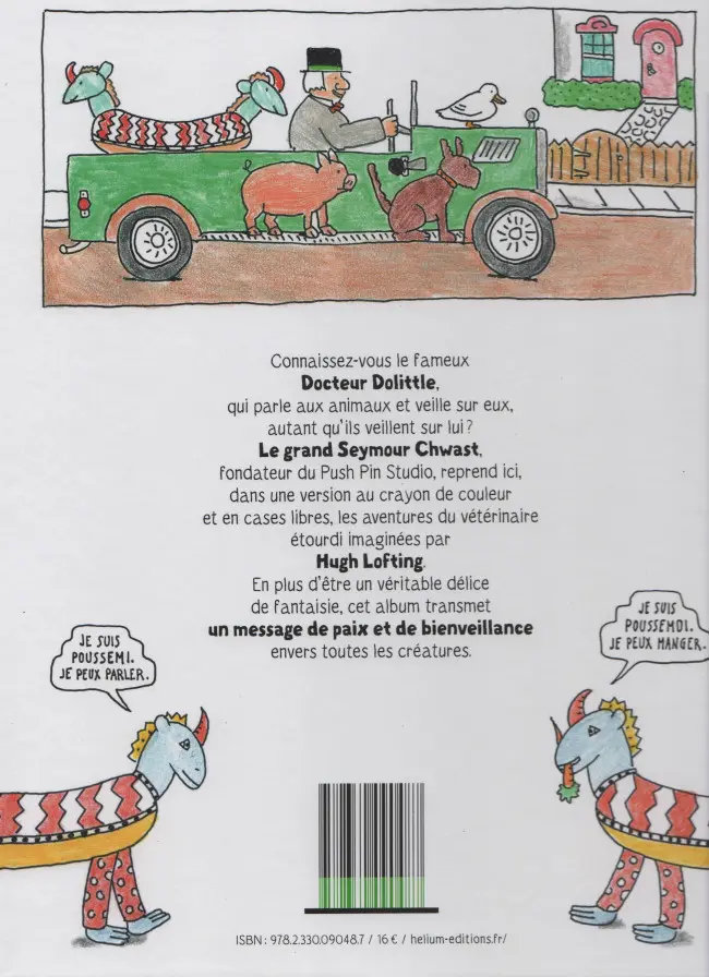 Verso de l'album Docteur Dolittle