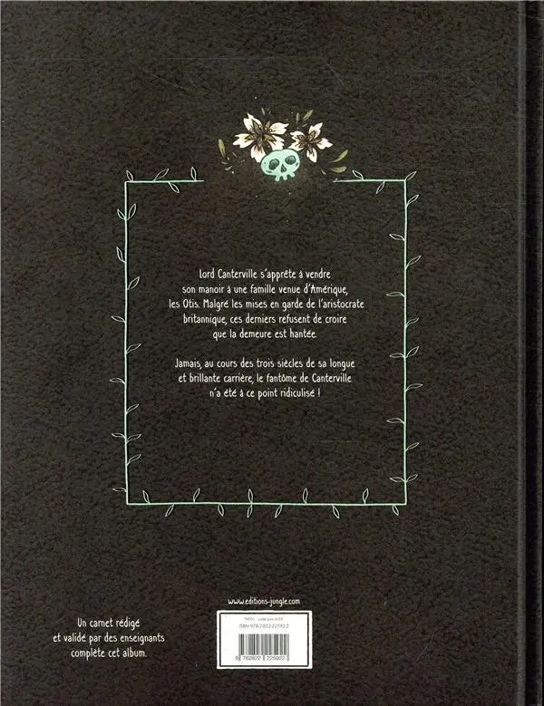 Verso de l'album Le Fantôme de Canterville
