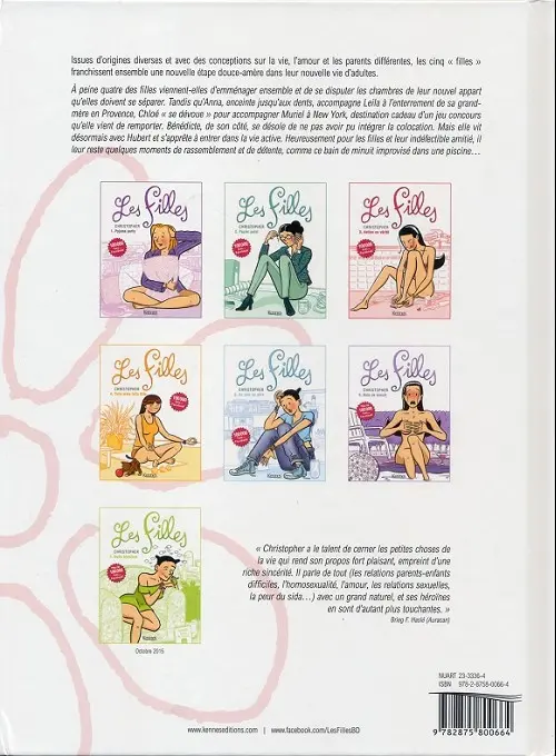 Verso de l'album Les Filles Tome 6 Bain de minuit