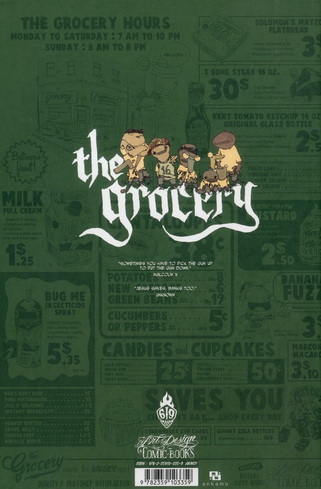 Verso de l'album The Grocery Tome 2