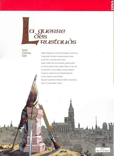 Verso de l'album La Guerre des Rustauds Alsace 1525
