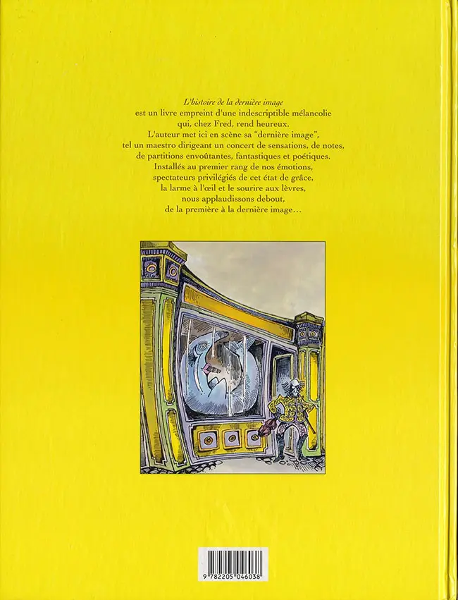 Verso de l'album L'Histoire de la dernière image