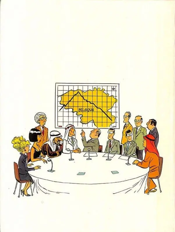 Verso de l'album Il était une fois dans l'oued (O.P.A. sur la Belgique)