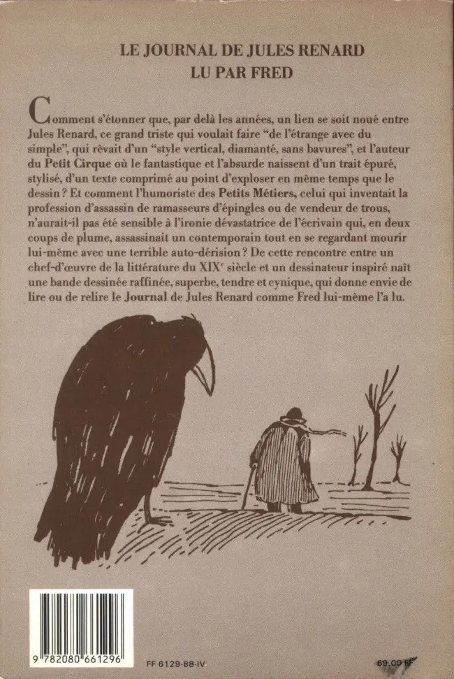 Verso de l'album Le Journal de Jules Renard Le Journal de Jules Renard lu par Fred